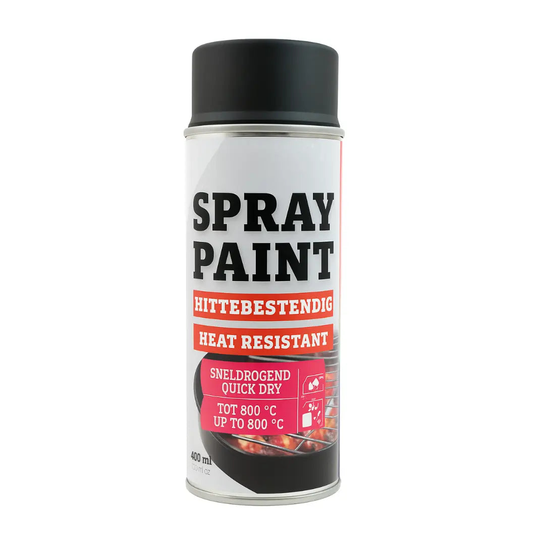 Tinta em spray resistente ao calor preto (400 ml)